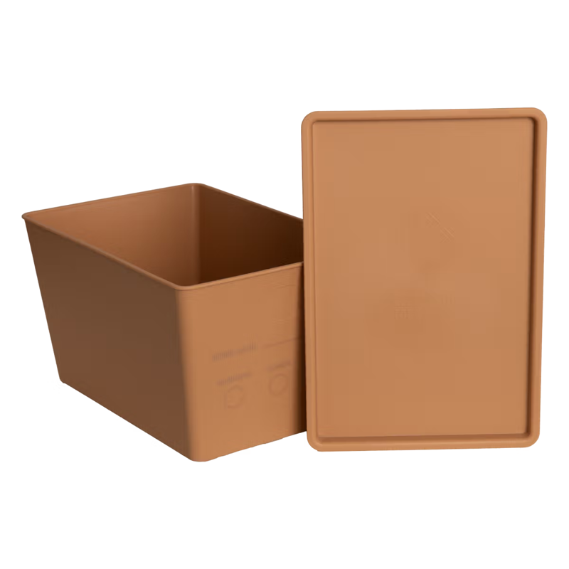 Grooming Deluxe Horsefeed Box with Lid 7L - Beige-1