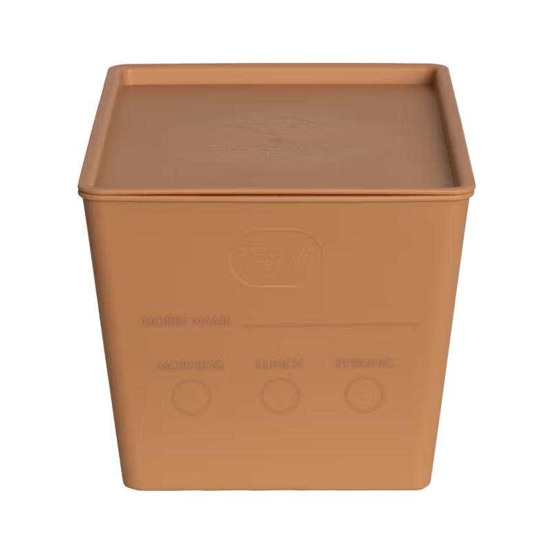 Grooming Deluxe Horsefeed Box with Lid 7L - Beige-3
