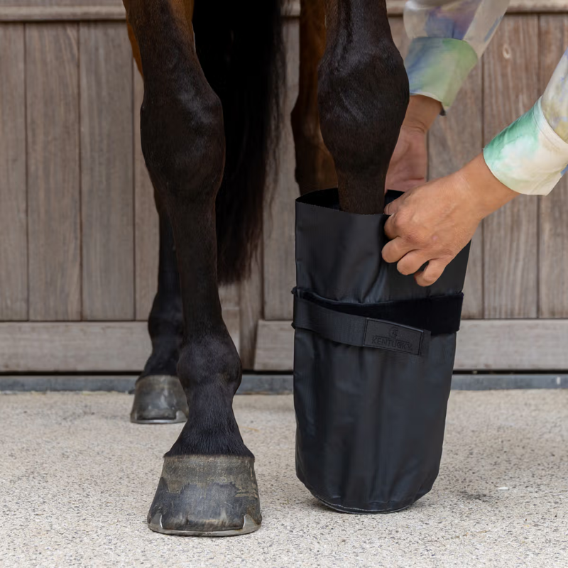 Kentucky Medical and Ice Hoof Boots Set of 2 - Black-1