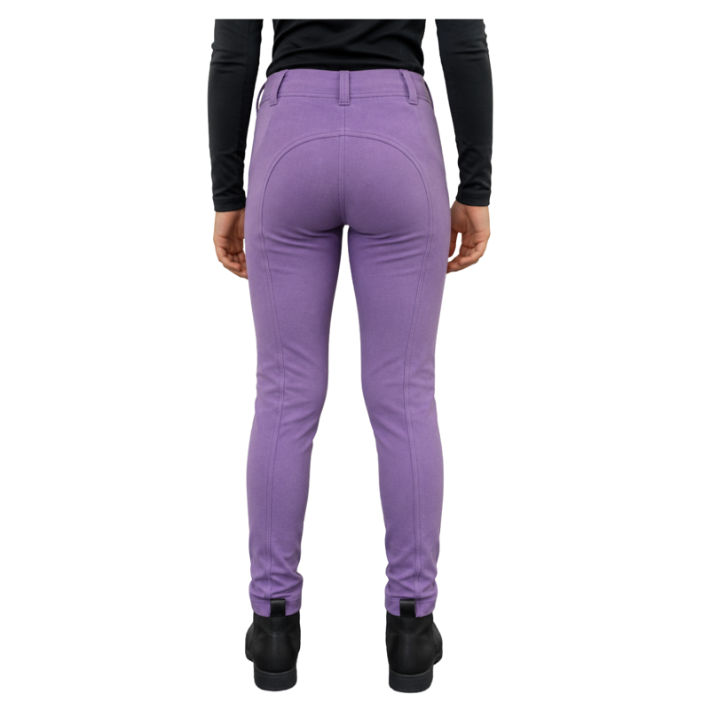 Shires Ladies Cotton Knitted Breeches - Lilac-1