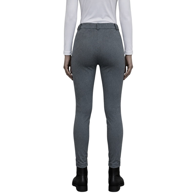 Shires Saddlecraft Flamenco Jodhpurs - 24L - Grey Melange-1