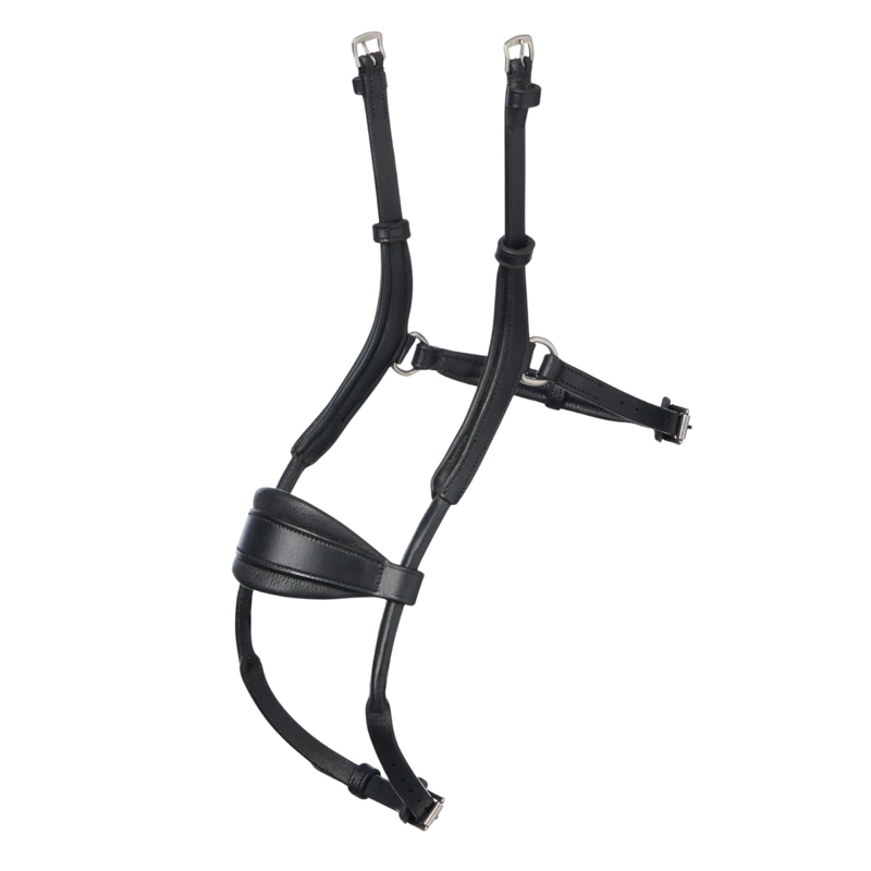 Lemieux Arika Adjustable Anatomic Noseband - Black/Silver