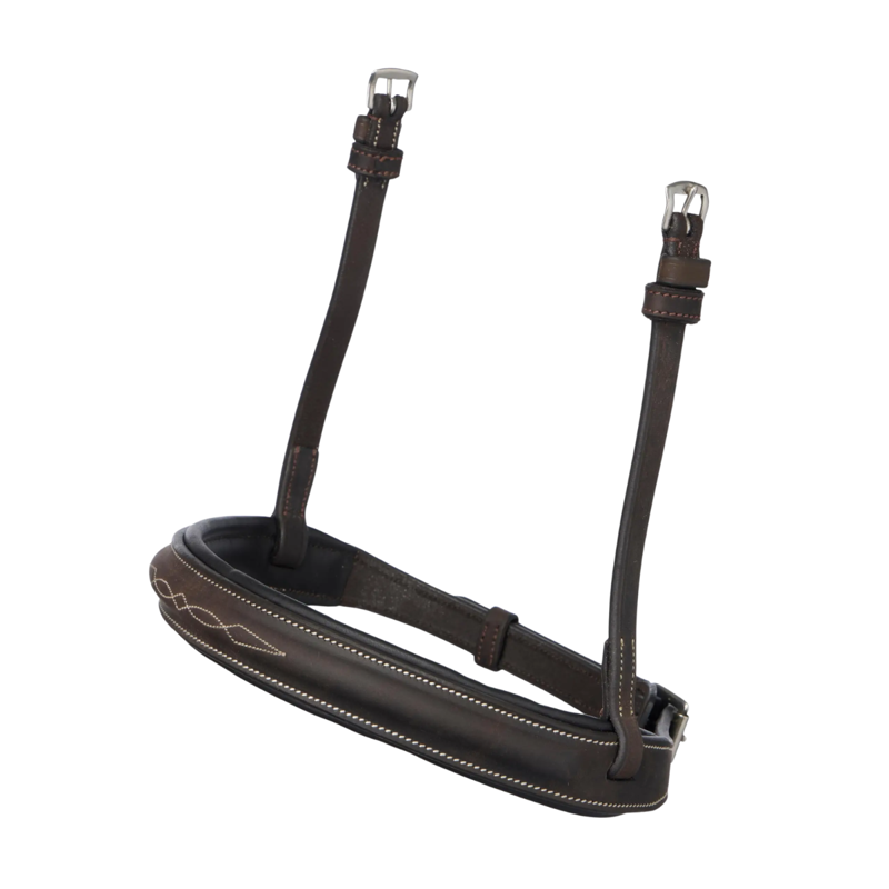 Lemieux Hunter Stitched Noseband - Havana/Silver