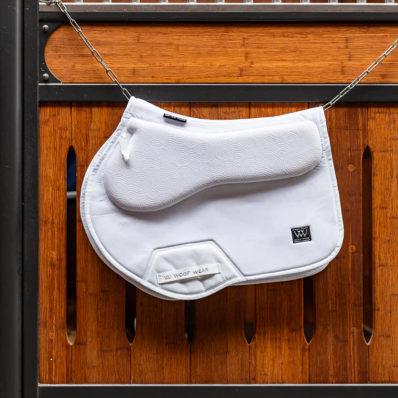 Woof Wear Elite Comfort Plus CC Saddle Pad - White-2