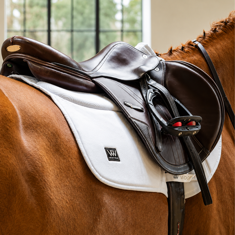 Woof Wear Elite Comfort Plus CC Saddle Pad - White-3