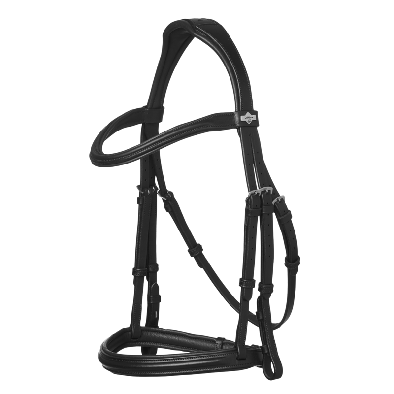 LeMieux Arika Cavesson Bridle - Black/Silver