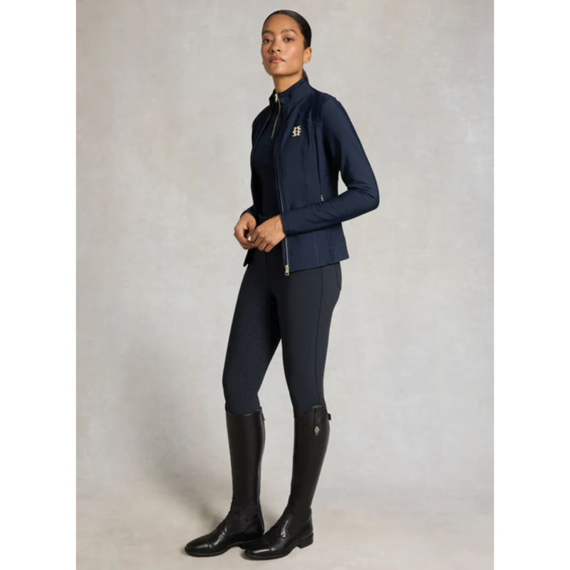 Holland Cooper Chiltern Zip Training Top - Ink Navy-2