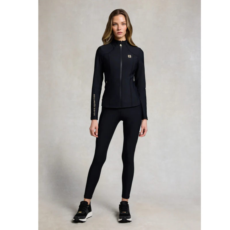 Holland Cooper Chiltern Zip Training Top - Black