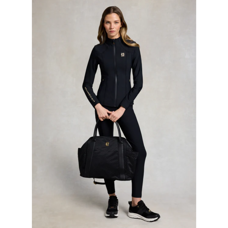 Holland Cooper Chiltern Zip Training Top - Black-4