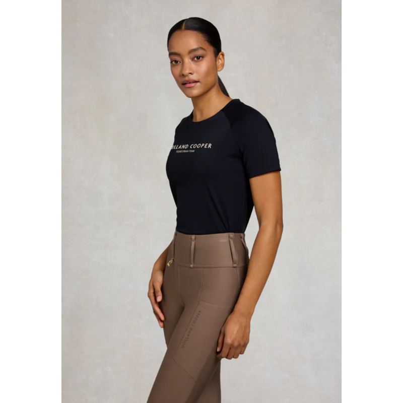 Holland Cooper Chiltern Crew Neck Tee - Black-2