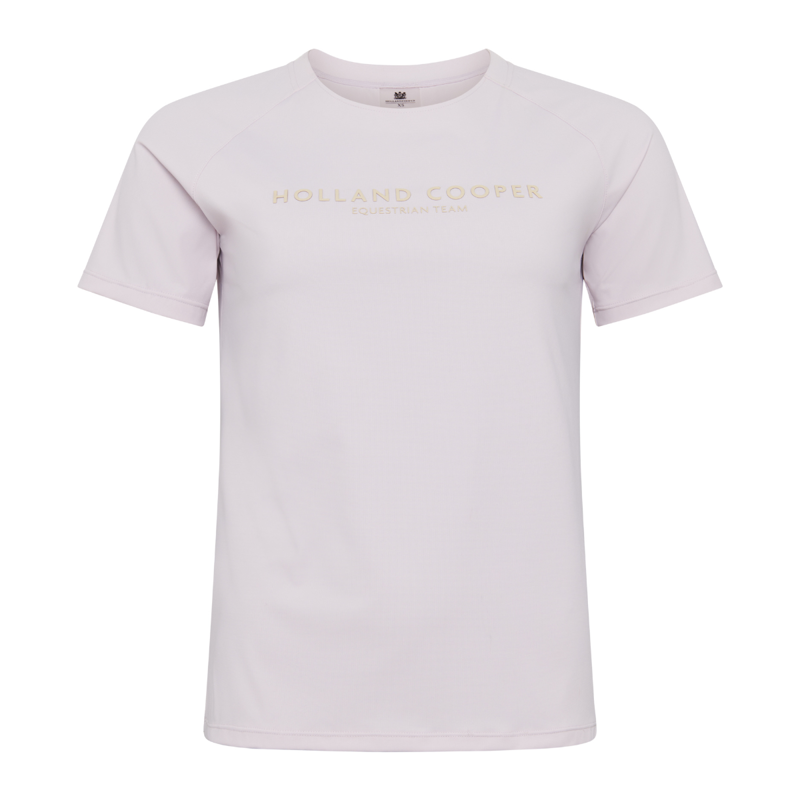 Holland Cooper Chiltern Crew Neck Tee - Dawn Pink-7
