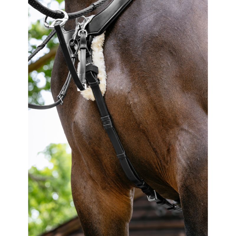 LeMieux Kudos 5 Point Bridge Breastplate - Black-3