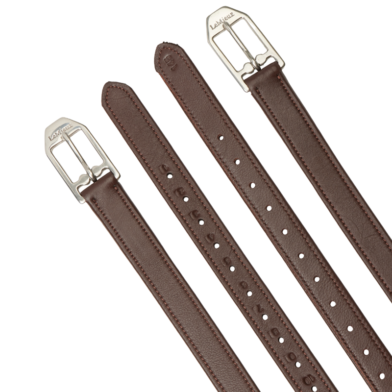 LeMieux Arika Stirrup Leather - Havana-1