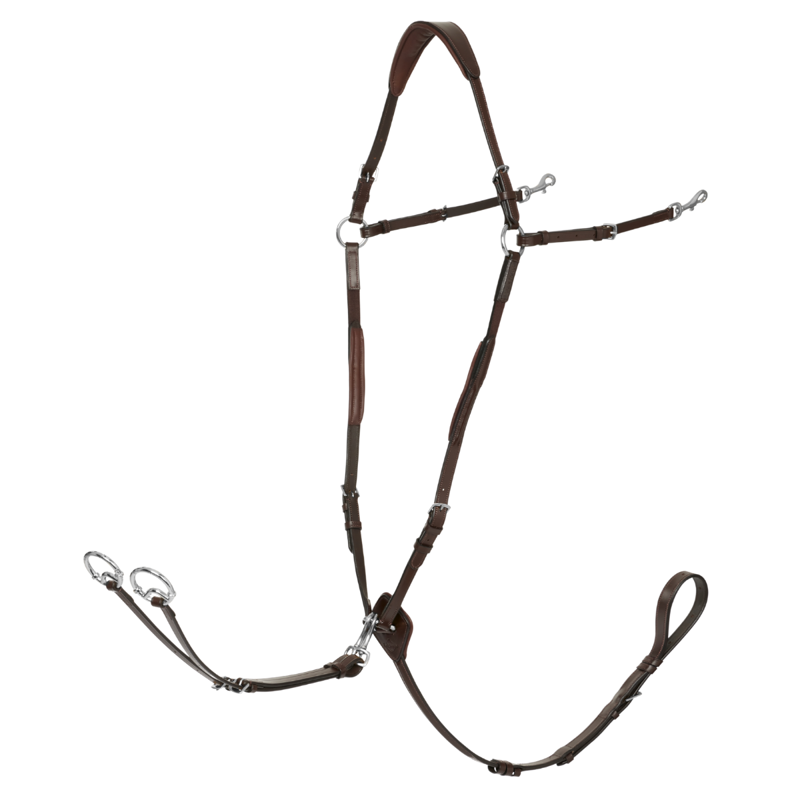 LeMieux Breastplate with Detachable Martingale - Havana/Silver