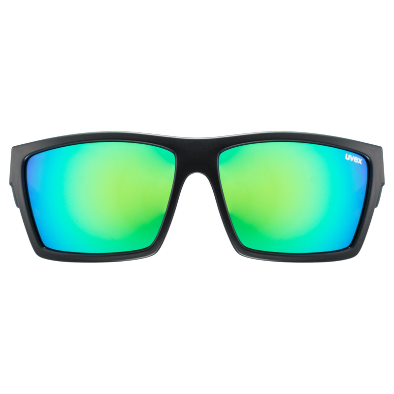 Uvex LGL 29 Sunglasses - Black Matt/Green-1