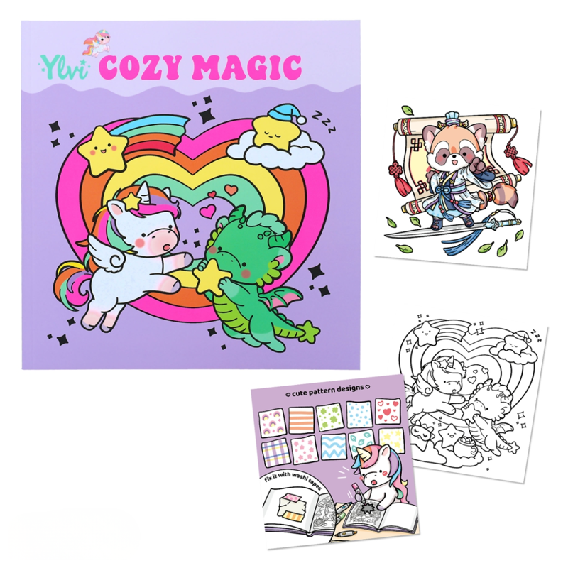 Ylvi COZY Magic Colouring Book