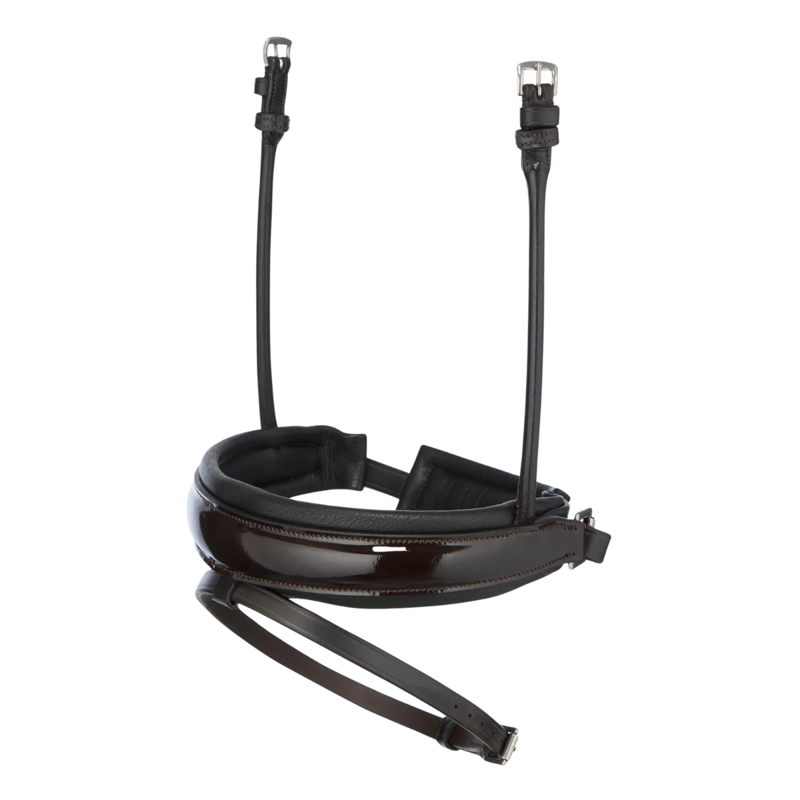 Lemieux Kudos Rolled Patent Noseband - Brown/Silver