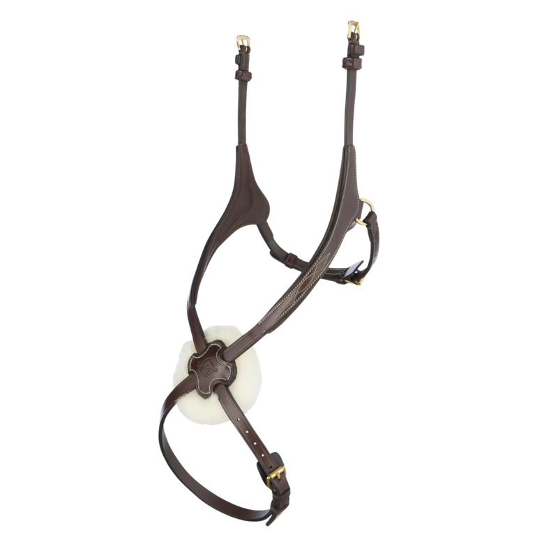 Lemieux Kudos Grackle Noseband - Havana/Brass
