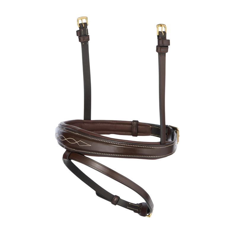 Lemieux Kudos Competition Noseband - Havana/Brass