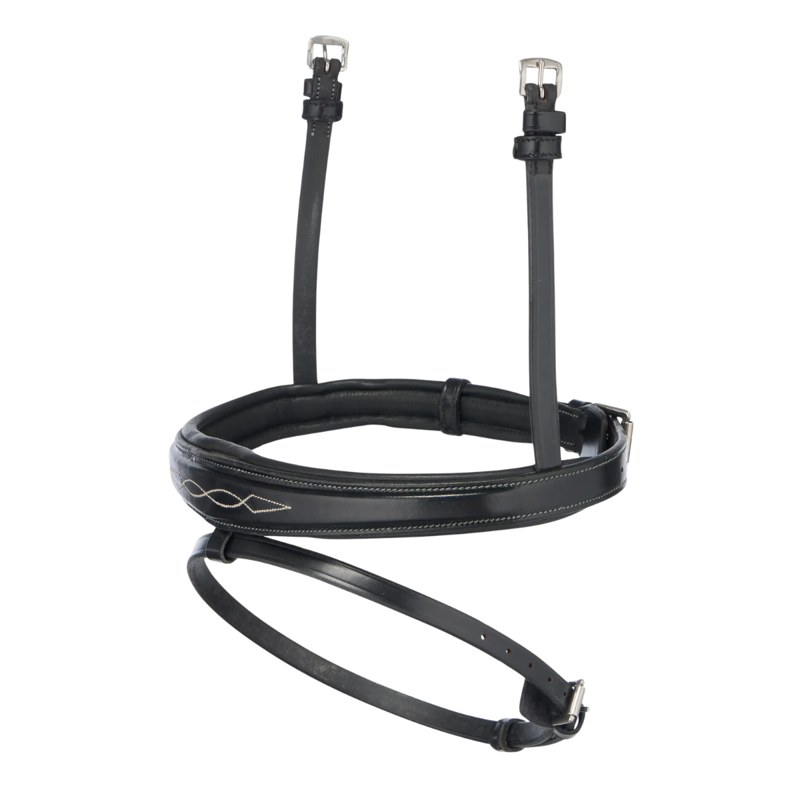 Lemieux Kudos Competition Noseband - Black/Silver