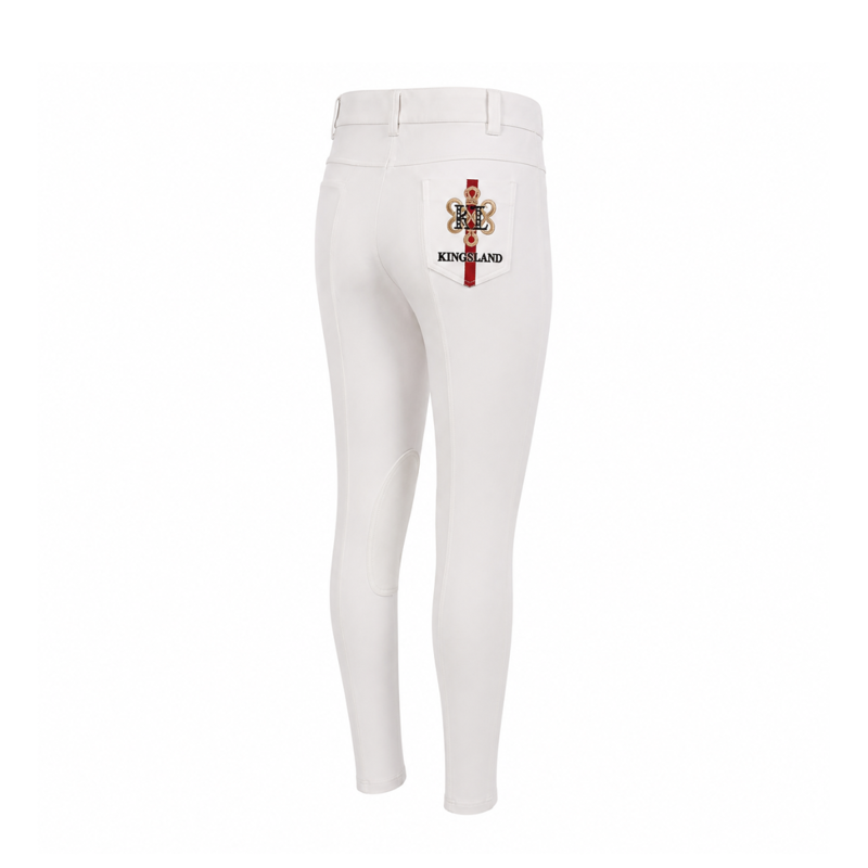 Kingsland Ladies Kelly Slim Fit Breeches - White-1