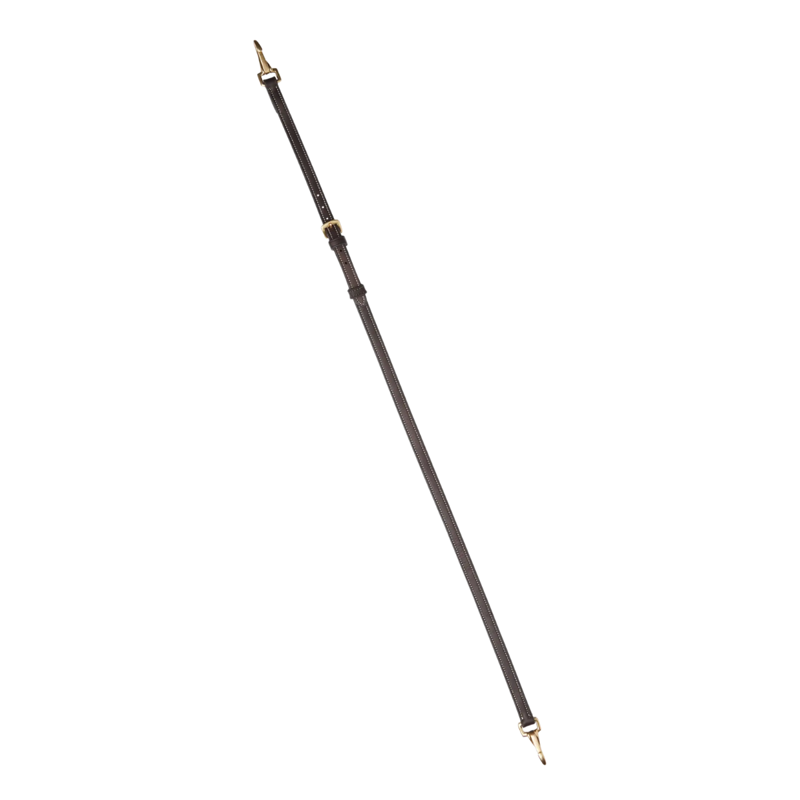 Lemieux Kudos Oiled Clip Throatlash - Brown/Brass