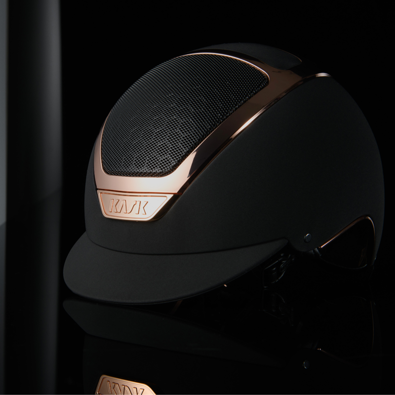 Kask Dogma Chrome Riding Hat - Black/Everyrose-1
