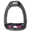 Flex-On Safe-On Inclined Ultra-Grip Stirrups - Dark Grey/Black/Pink