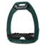 Flex-On Safe-On Inclined Ultra-Grip Stirrups - Dark Green/Black/Black