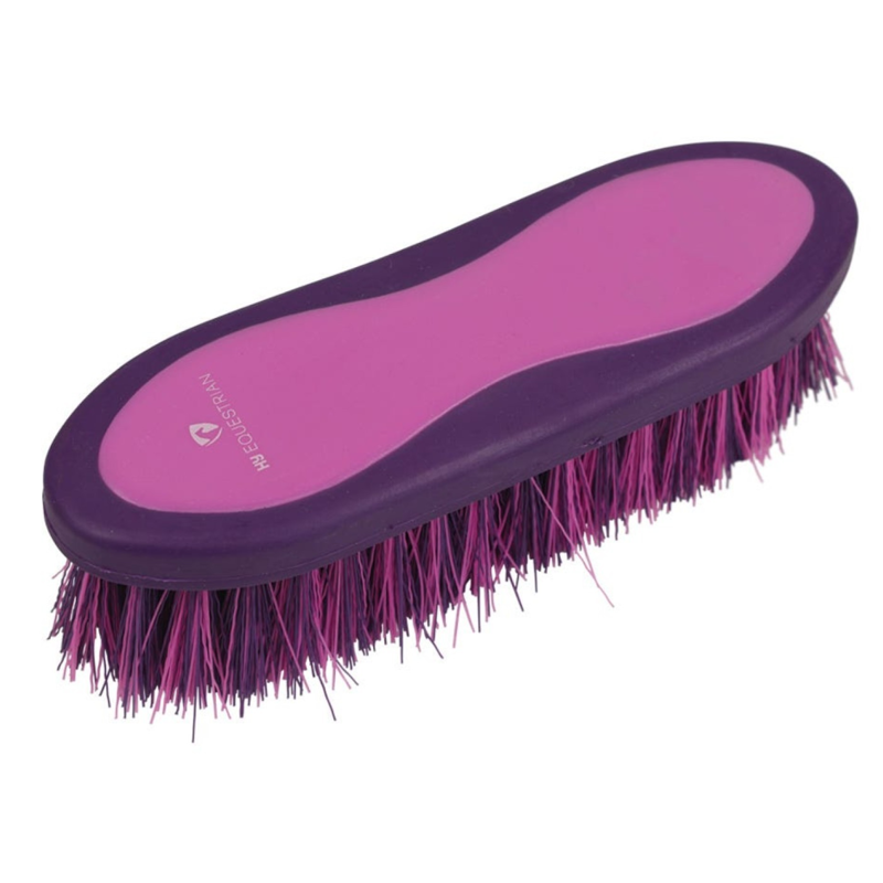 Hy Equestrian Pro Groom Dandy Brush - Purple/Pink