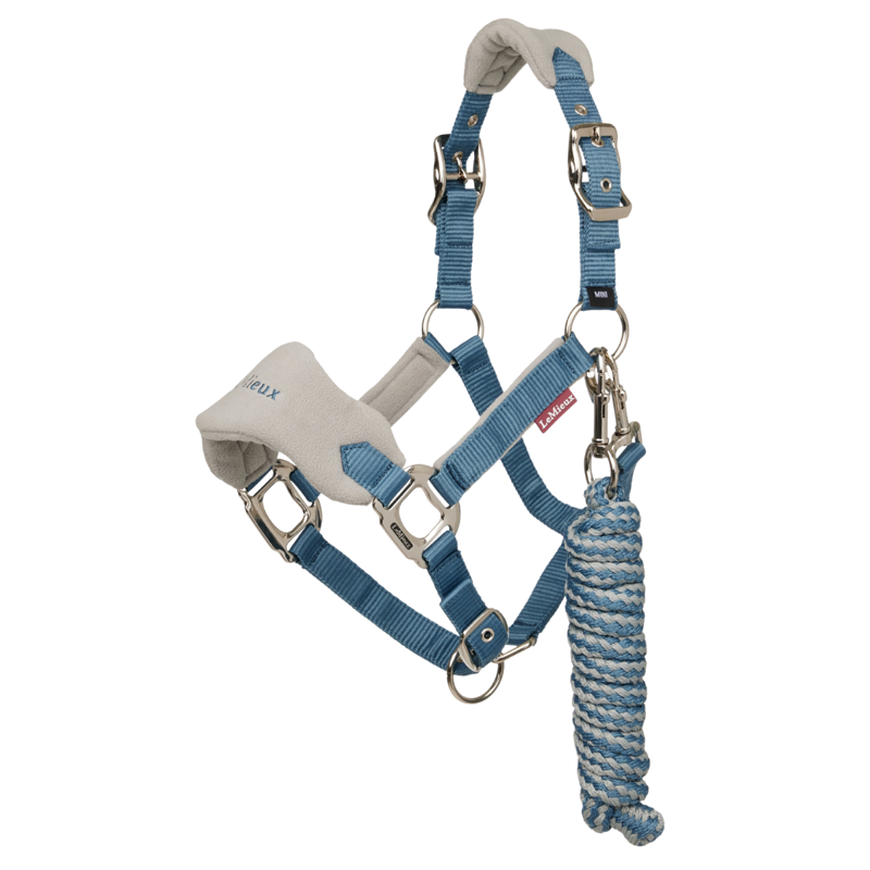 LeMieux Mini Vogue Headcollar and Leadrope - Ice Blue