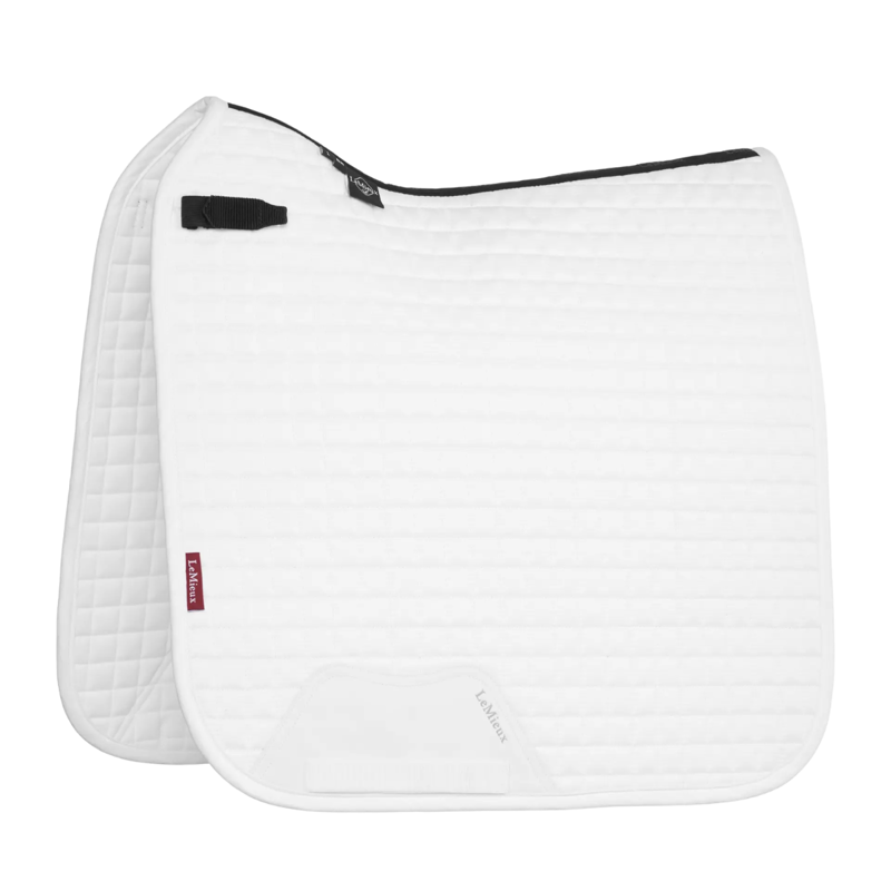 LeMieux Suede Dressage Square - White