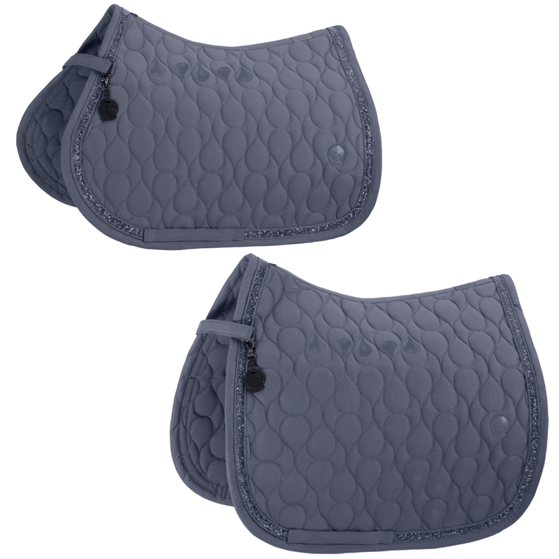 Eskdaron Sparkle Jewel Saddlecloth Platinum SS26 - Slate Blue