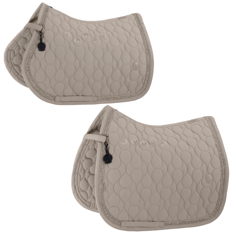 Eskdaron Sparkle Jewel Saddlecloth Platinum SS26 - Pale Grey