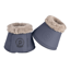 Eskadron Faux Leather Faux Fur Bell Boots - Slate Blue