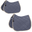 Eskadron Silk Contrast Diamond Saddlecloth Platinum SS26 - Slate Blue