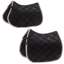 Eskadron Silk Contrast Diamond Saddlecloth Platinum SS26 - Black
