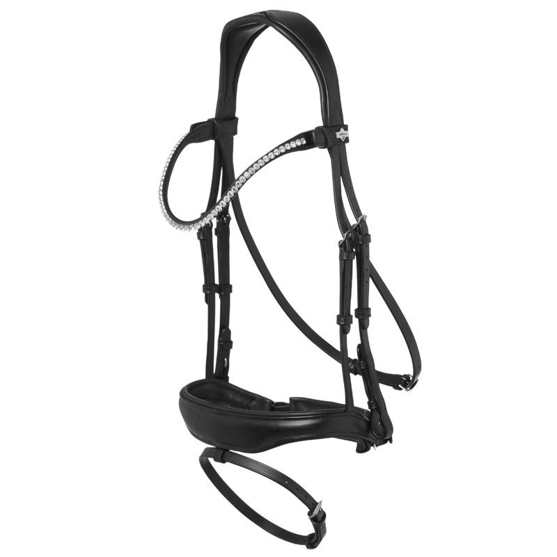 LeMieux Kudos Anatomic Dressage Bridle - Black