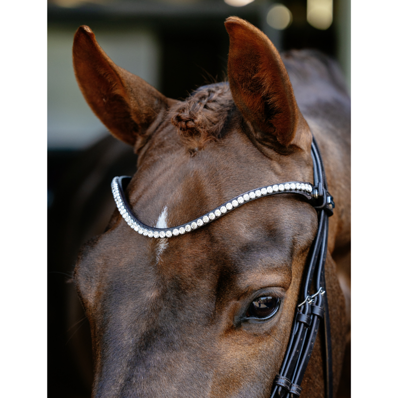 LeMieux Kudos Anatomic Dressage Bridle - Brown-3