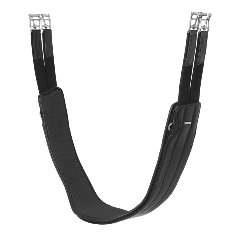 LeMieux Hunter Girth with Detachable Non-Slip Liner - Black-1