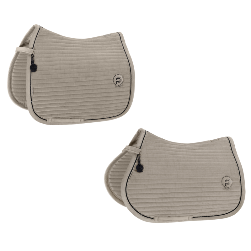 Eskadron Velvet Crystal Saddlecloth Platinum SS26 - Pale Grey