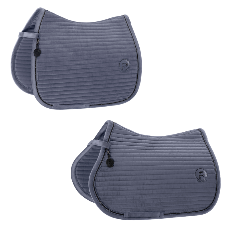 Eskadron Velvet Crystal Saddlecloth Platinum SS26 - Slate Blue