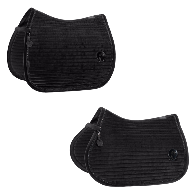 Eskadron Velvet Crystal Saddlecloth Platinum SS26 - Black