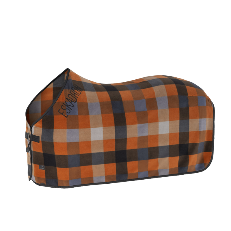Eskadron Fleece Check Sweat Rug Platinum SS26 - Black/Pale/Amber