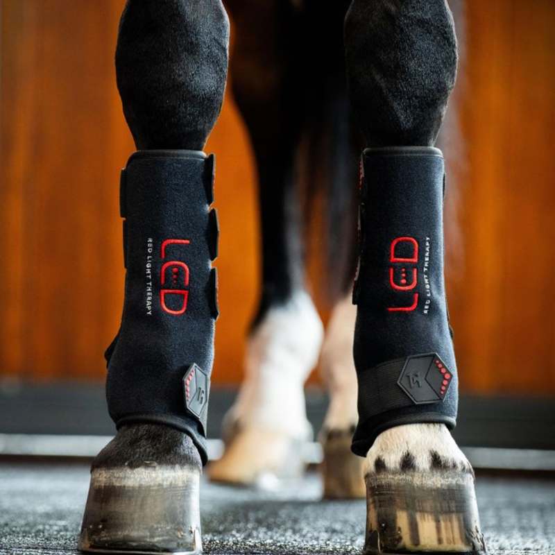 Horseware LED Red Light Therapy Leg Wraps Pair - Black/Black-1