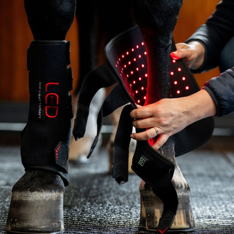 Horseware LED Red Light Therapy Leg Wraps Pair - Black/Black