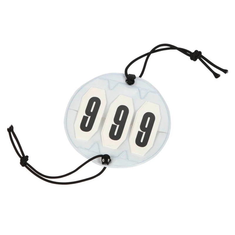 Covalliero Tournament 3-Digit Round Competition Numbers - White