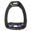 Flex-On Safe-On Inclined Ultra-Grip Stirrups - Black/Black/Fresh Lila