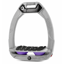 Flex-On Safe-On Inclined Ultra-Grip Stirrups - Grey/Grey/Fresh Lila