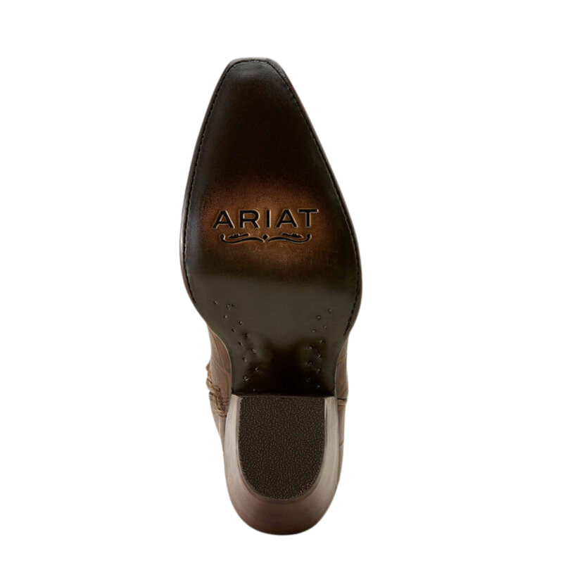 Ariat Women's Casanova Western Boot - Luxe Espresso Croc Print-2